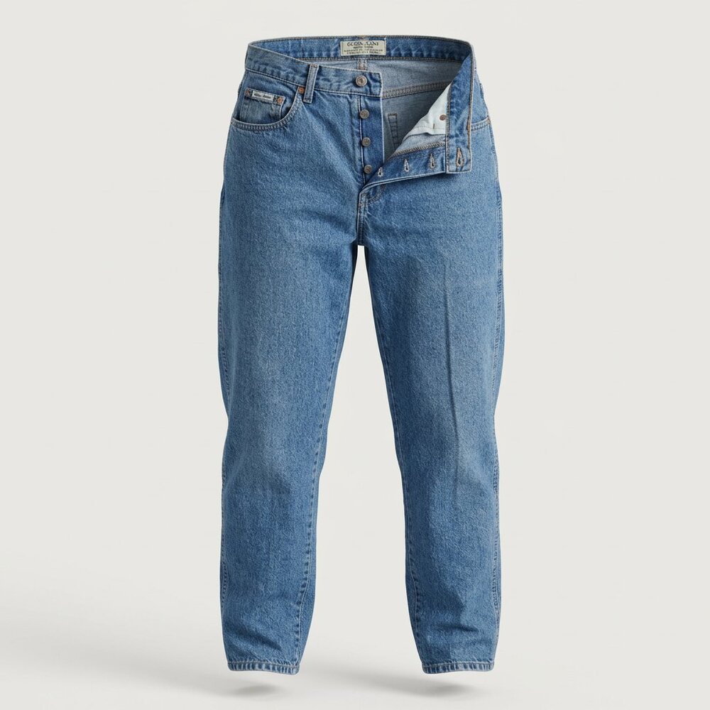 Vintage Guess Jeans‎ Size 28 90s Classic Blue Wash Slight Taper Button Fly USA